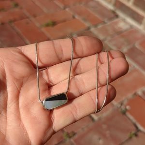 Vintage Sterling Silver Pendant Necklace